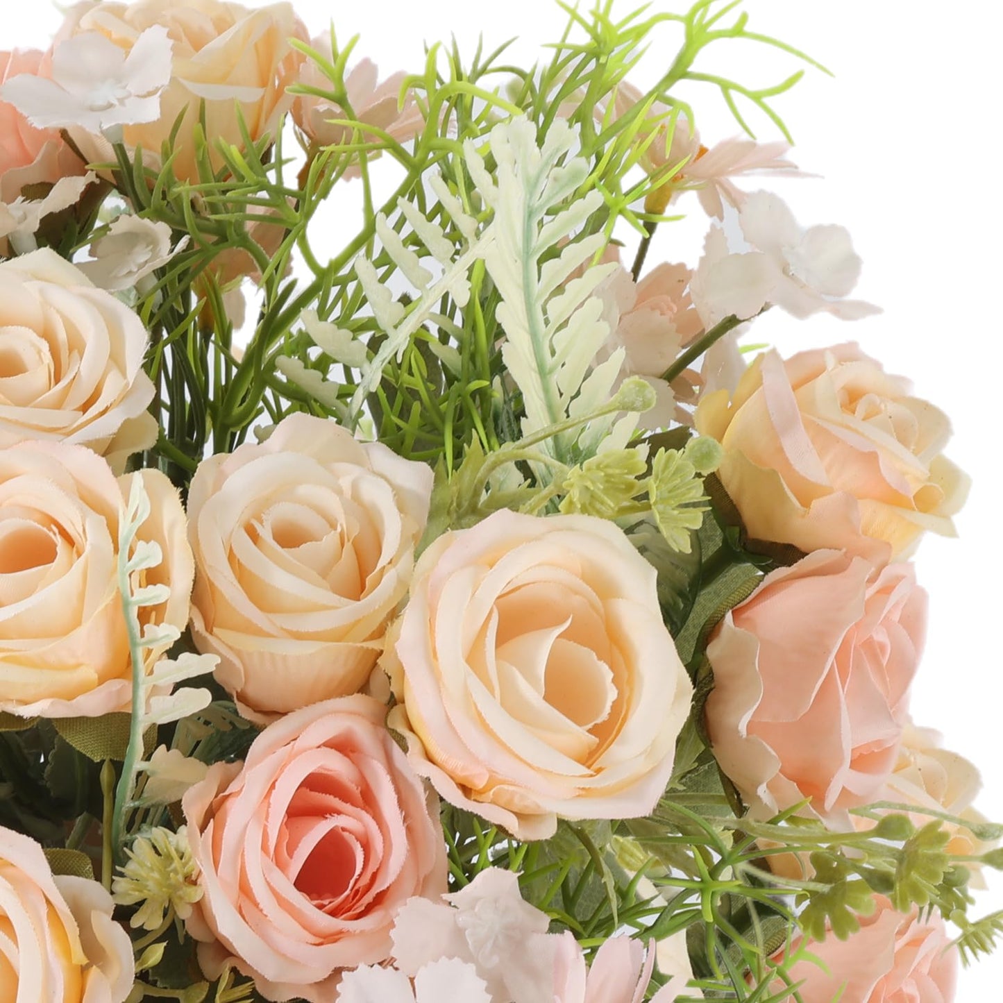 Artificial Flowers 3 Pack Artificial Fake Flowers Bouquet Wedding Bouquets Decorations Plastic Floral for Party Home Décor