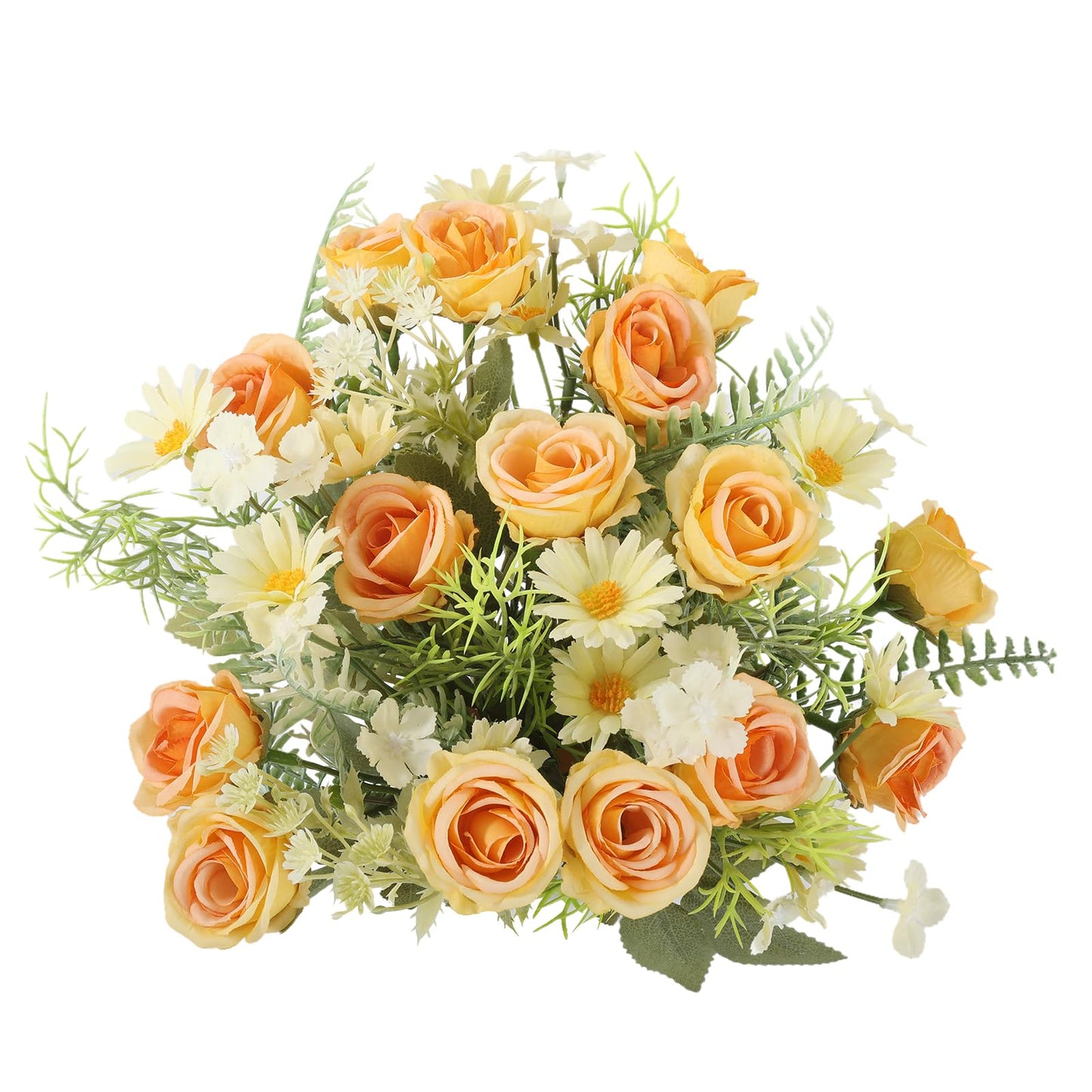 Artificial Flowers 3 Pack Artificial Fake Flowers Bouquet Wedding Bouquets Decorations Plastic Floral for Party Home Décor