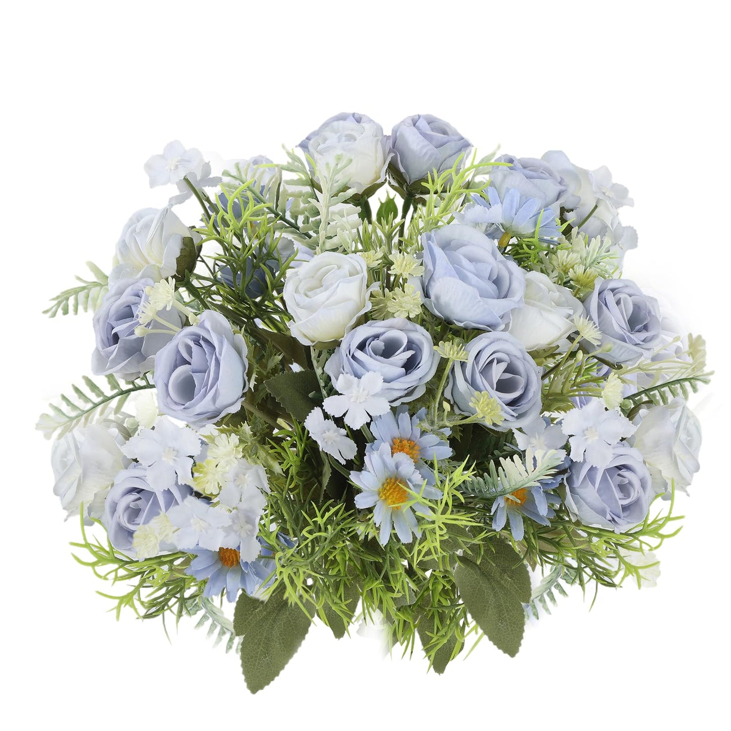 Artificial Flowers 3 Pack Artificial Fake Flowers Bouquet Wedding Bouquets Decorations Plastic Floral for Party Home Décor