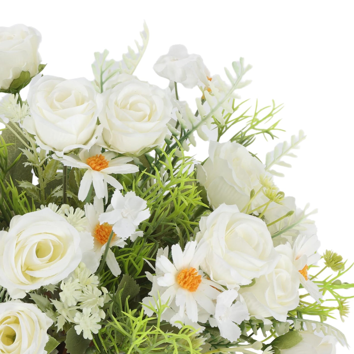 Artificial Flowers 3 Pack Artificial Fake Flowers Bouquet Wedding Bouquets Decorations Plastic Floral for Party Home Décor