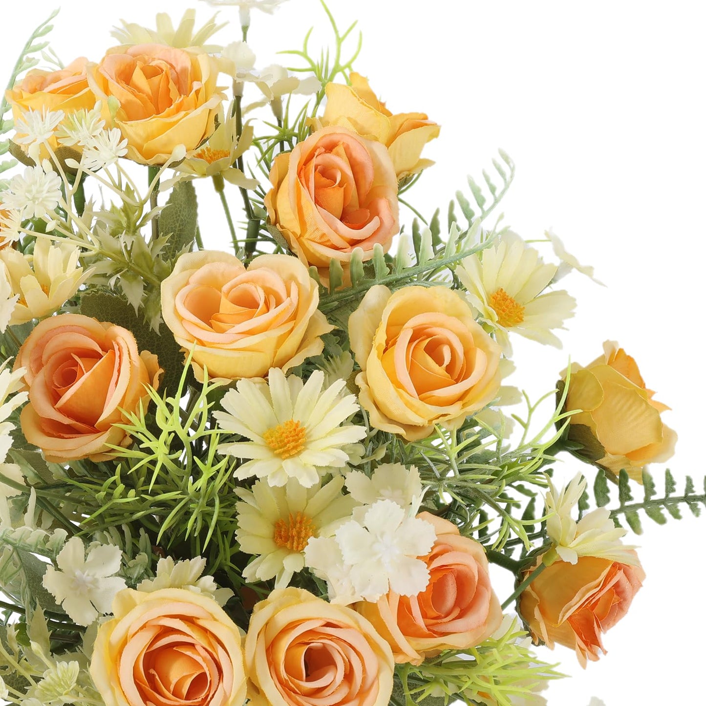 Artificial Flowers 3 Pack Artificial Fake Flowers Bouquet Wedding Bouquets Decorations Plastic Floral for Party Home Décor
